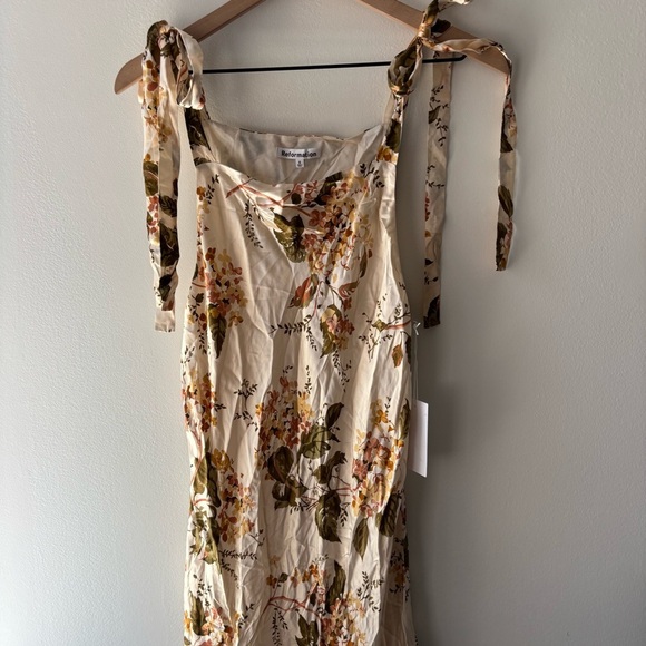 Reformation Aden‎ Silk Dress Midi Sz S NWT - Picture 6 of 9